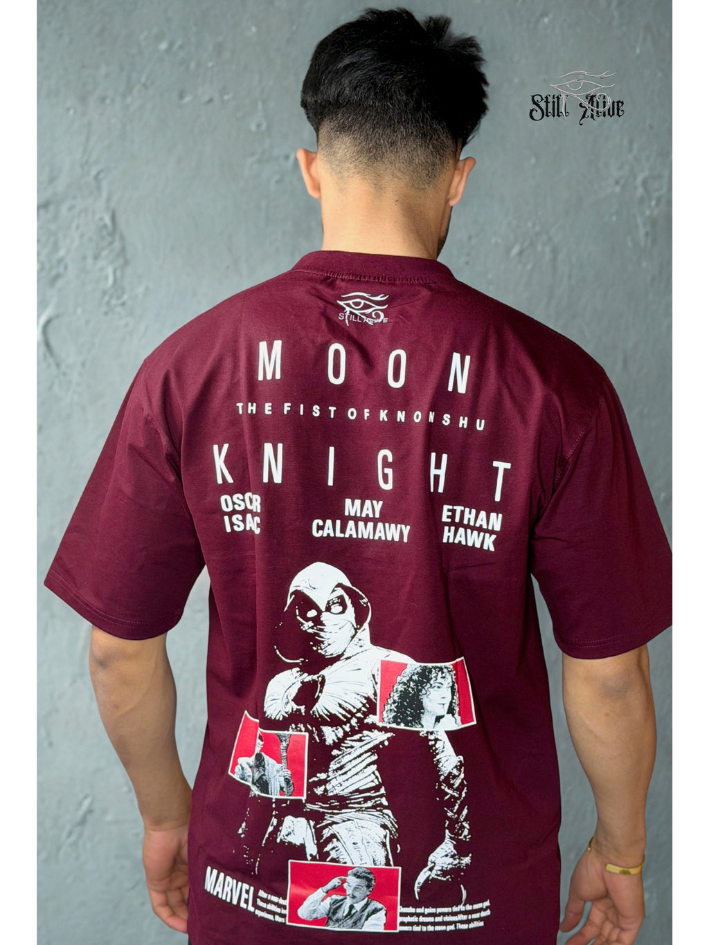 MOON NIGHT GRAPHIC OVERSIZED T-SHIRT